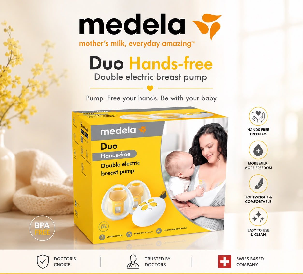Medela Duo Hands-free™ Double Electric Breast Pump